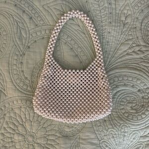 Urban Outfitters Elegant Pearl Beaded Handbag